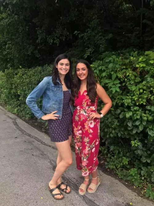 happy Easter, whose outfit do you like better and why? (I am on the right, Taylor, my daughter, on the left)