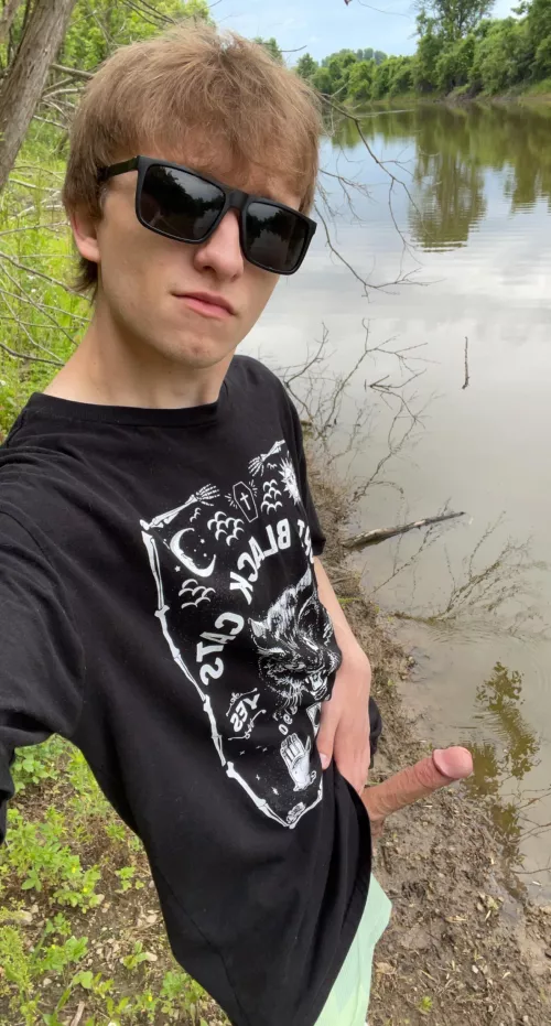 Hard at the River 🍆