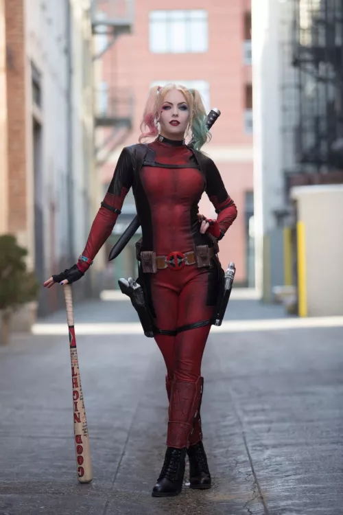 Harley Quinn Deadpool Mashup by Jessica Chancellor