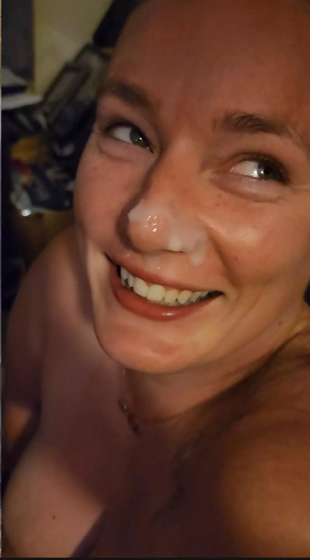 Have you ever seen such a happy cumslut😊