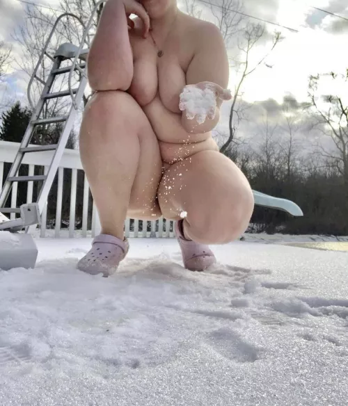 Having some fun out in the snow