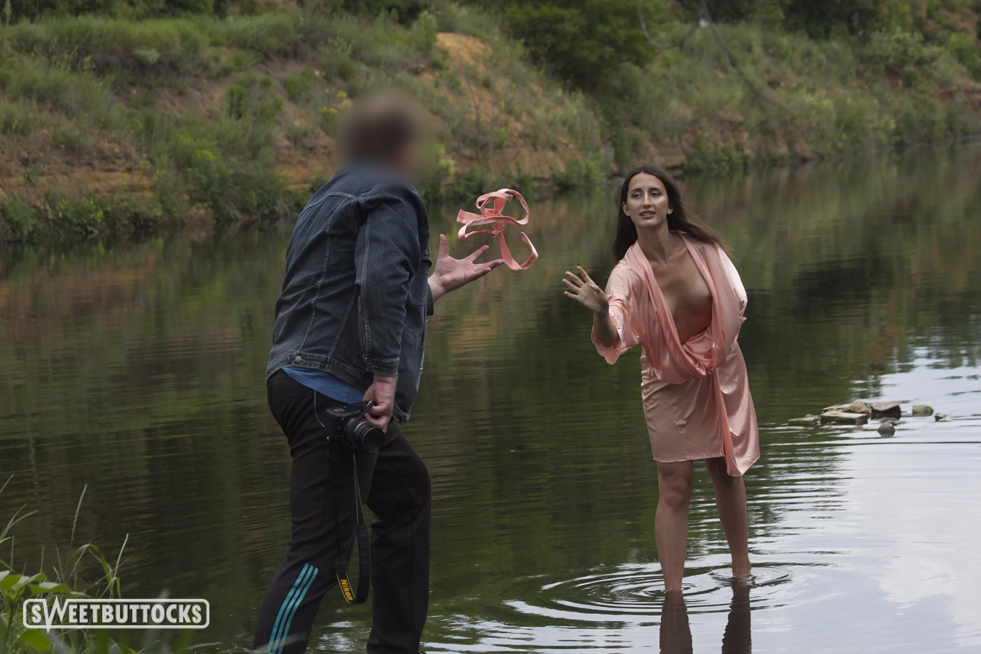 He noticed that my robe was open!