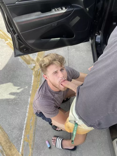 He said it was the 1st time he’s sucked a dude off…