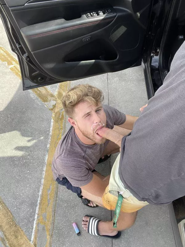 He said it was the 1st time he’s sucked a dude off…