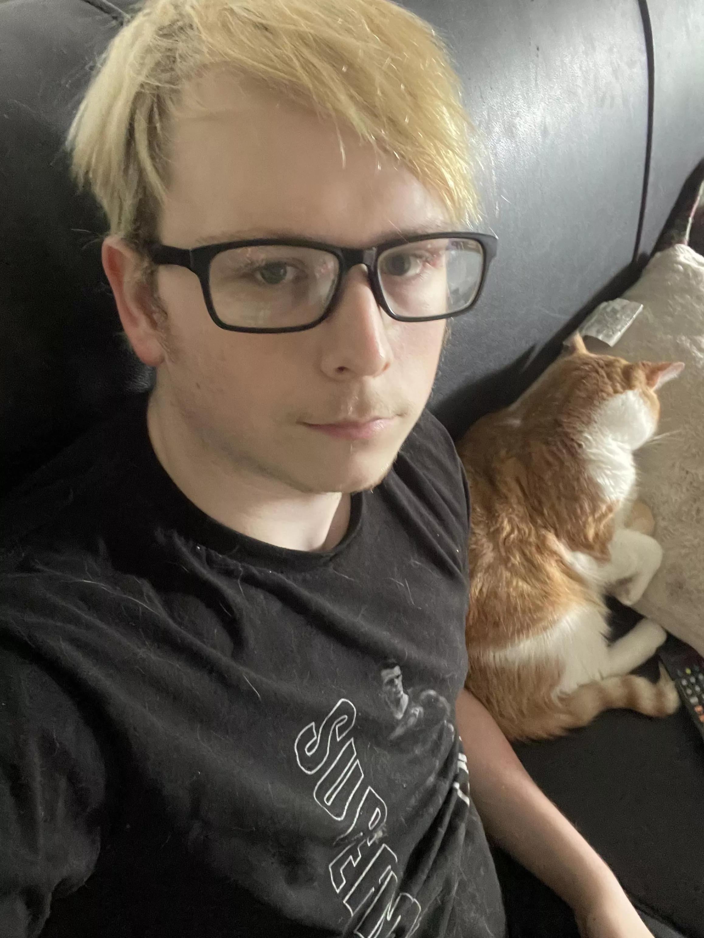 He took a nap after receiving some pets