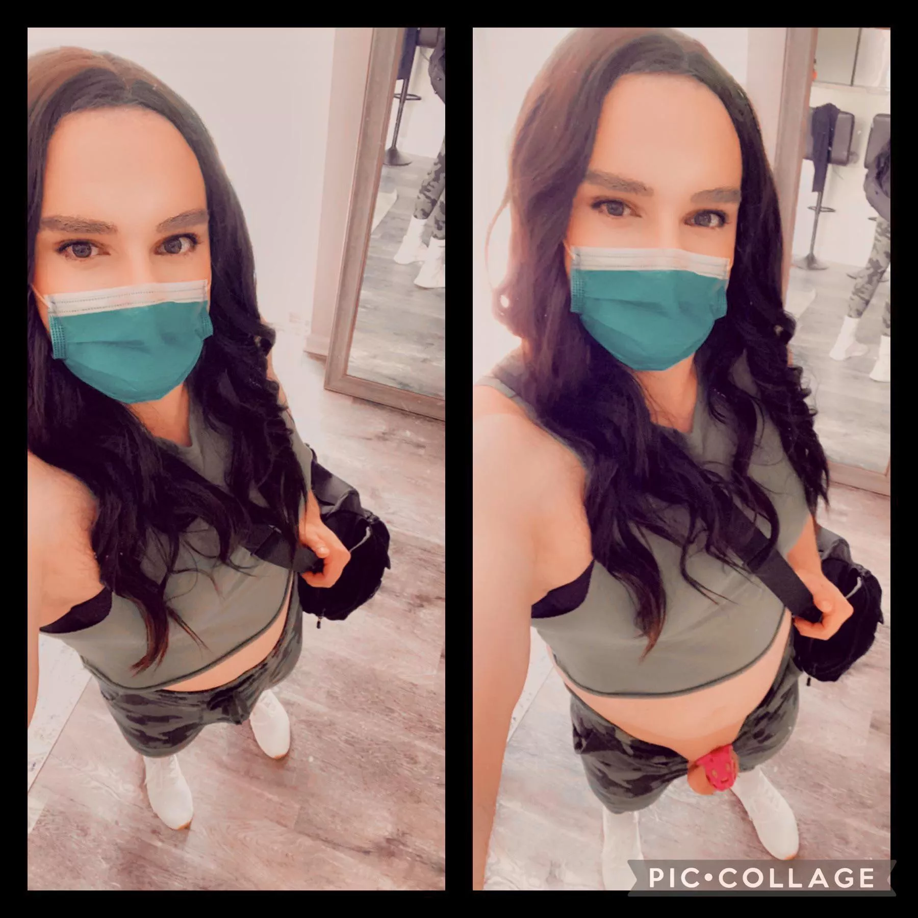 Headed to the gym, would you take me to the locker room when you figured out my surprise? 😏