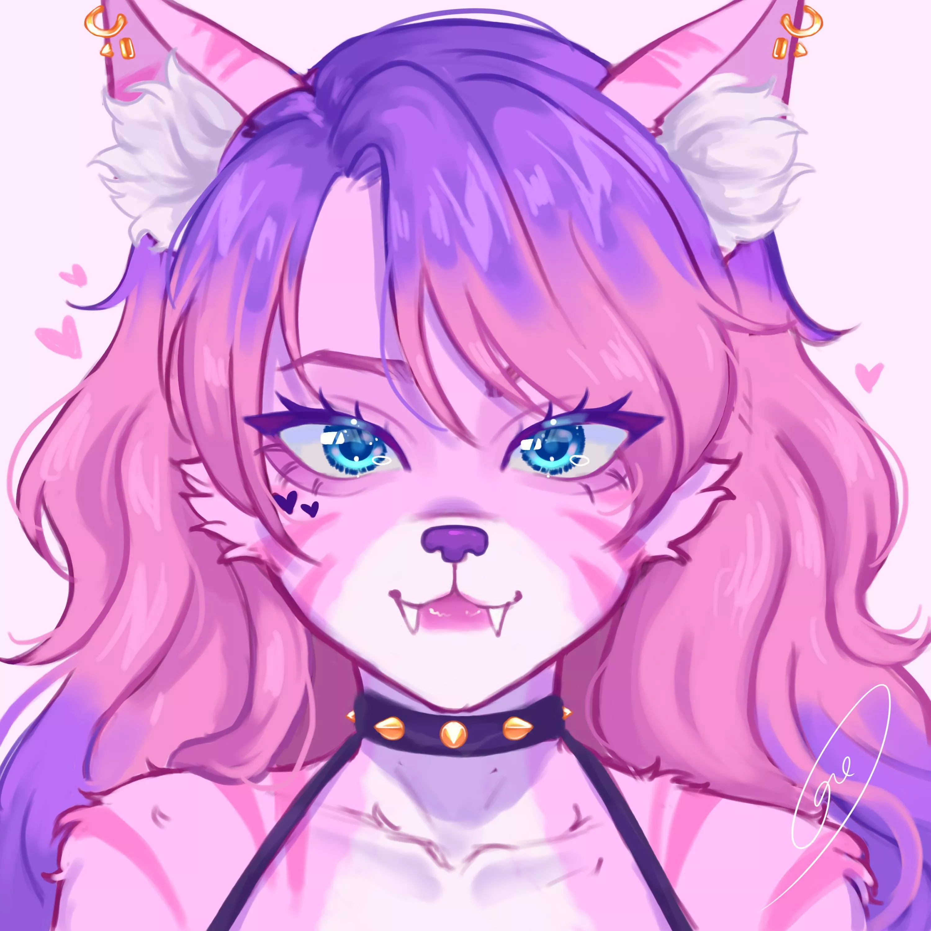 Hello~ It's the first time I draw furry, hope u like her UvU 💖
