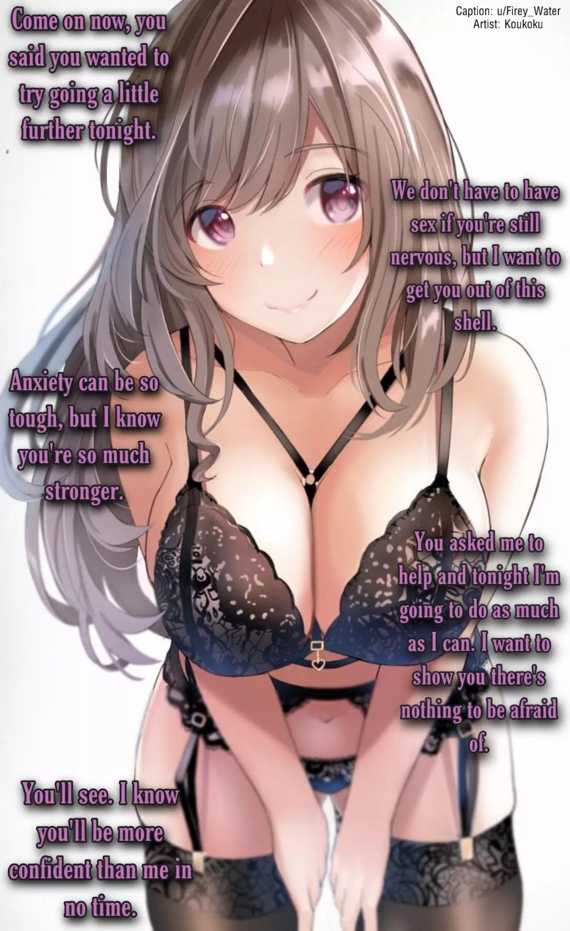 Helping you overcome some anxiety. [Wholesome] [No Sex]