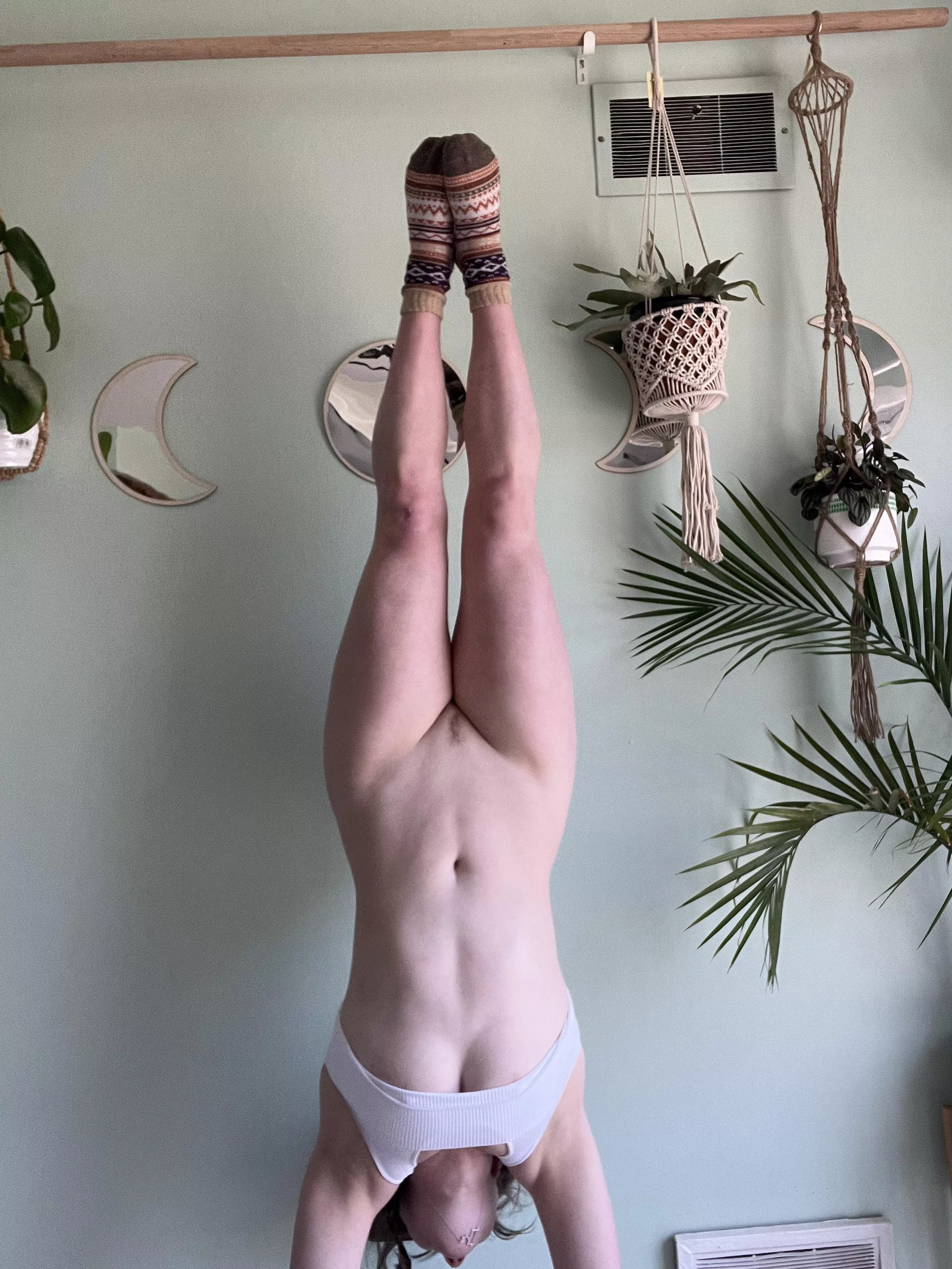 Here is some yoga and plants for you