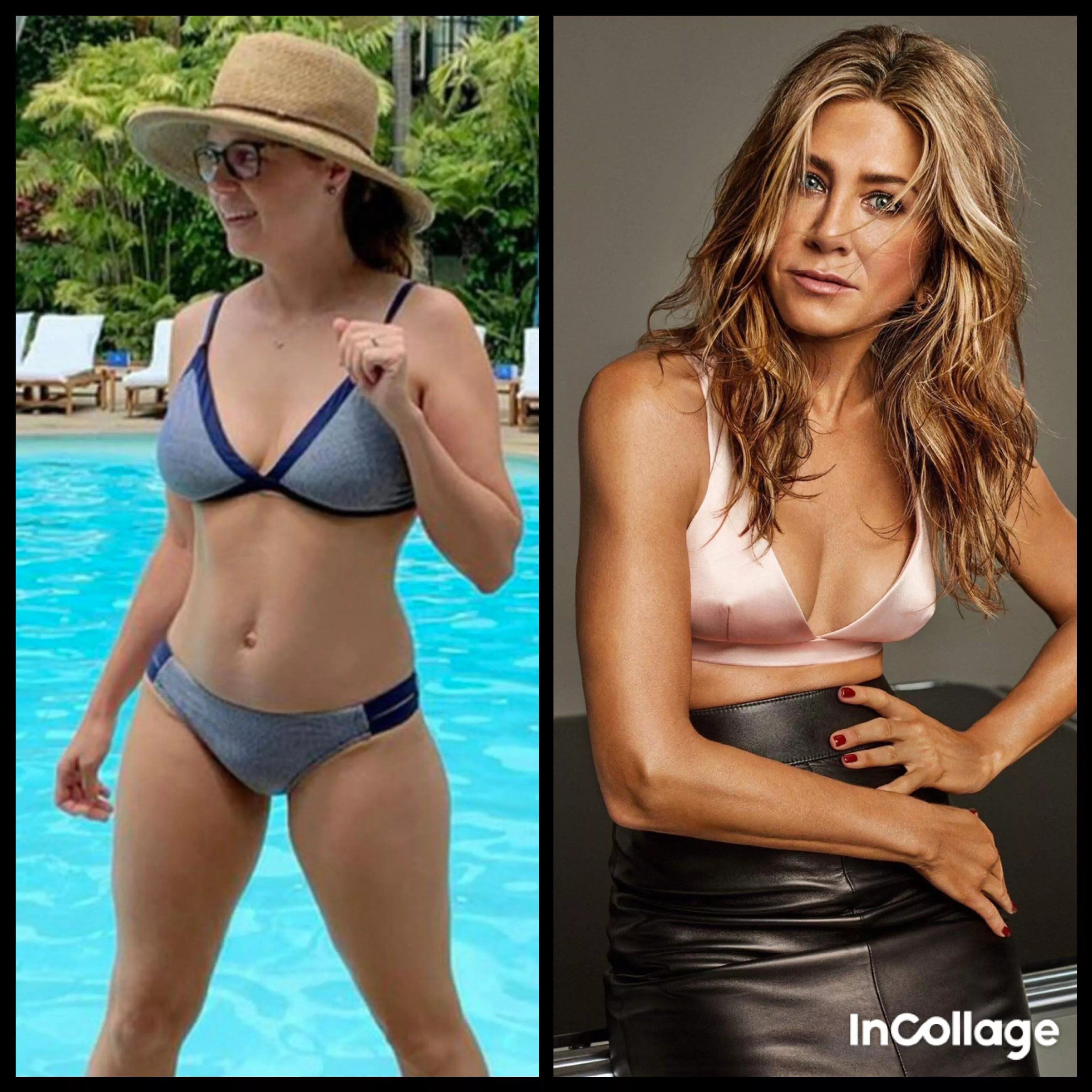 Hey, please milk me as a sexy celeb like Jenna Fischer or Jennifer Aniston while I am showing off.