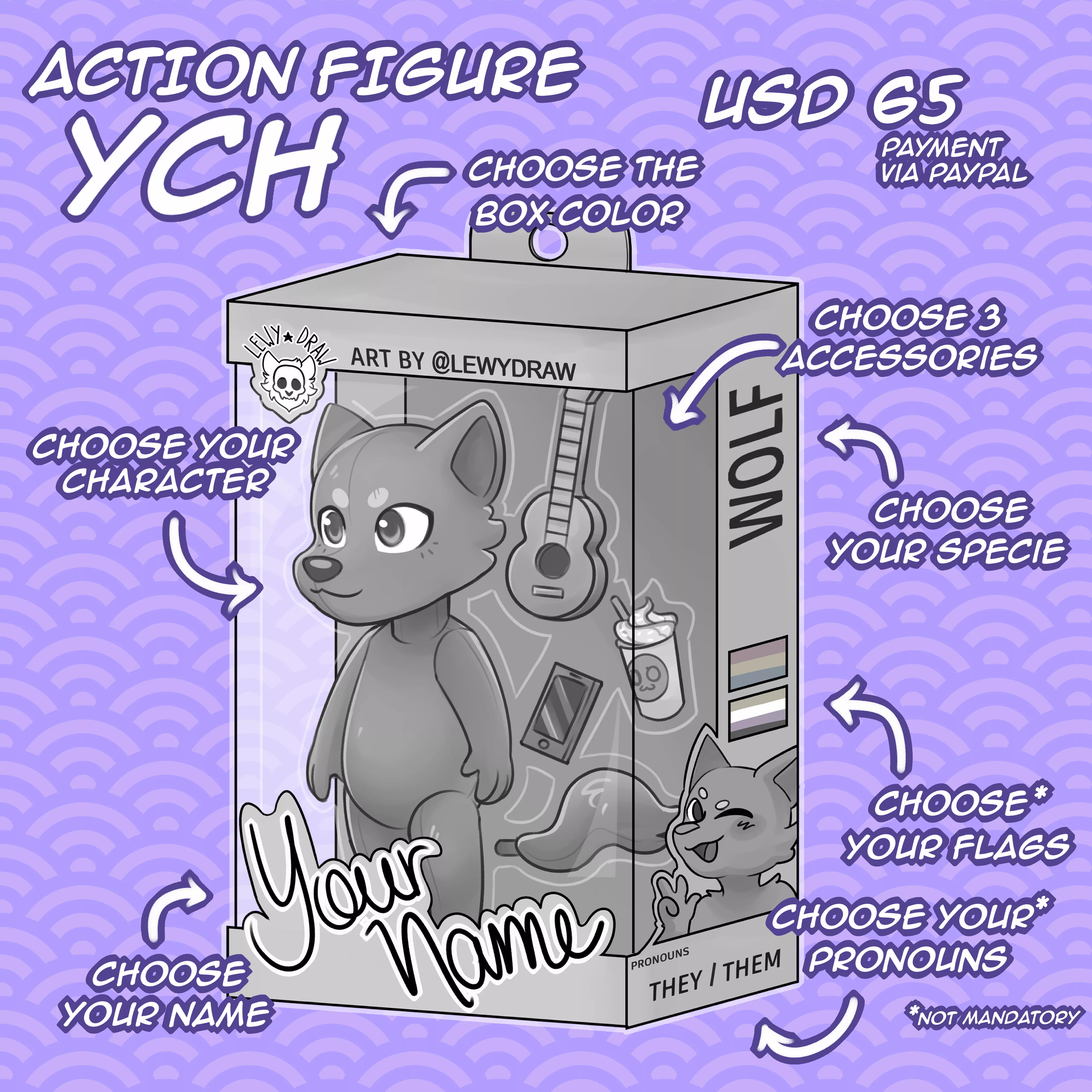 Heyo!! ⭐️Action Figure YCH⭐️ ~Details in comments