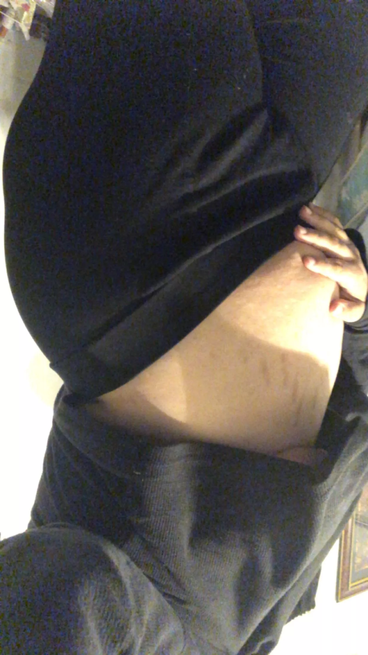 Hiding in my leggings 😁