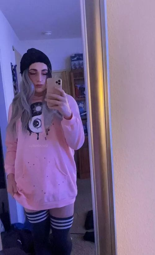 Hoodies are meant to be worn like dresses ☺️