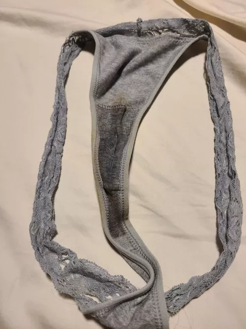 Hot day makes for a very sweaty thong 😊