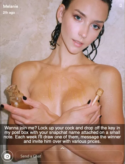 Hot neighbor holds a Snapchat raffle