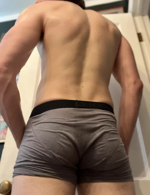 How about this weary yard work booty?