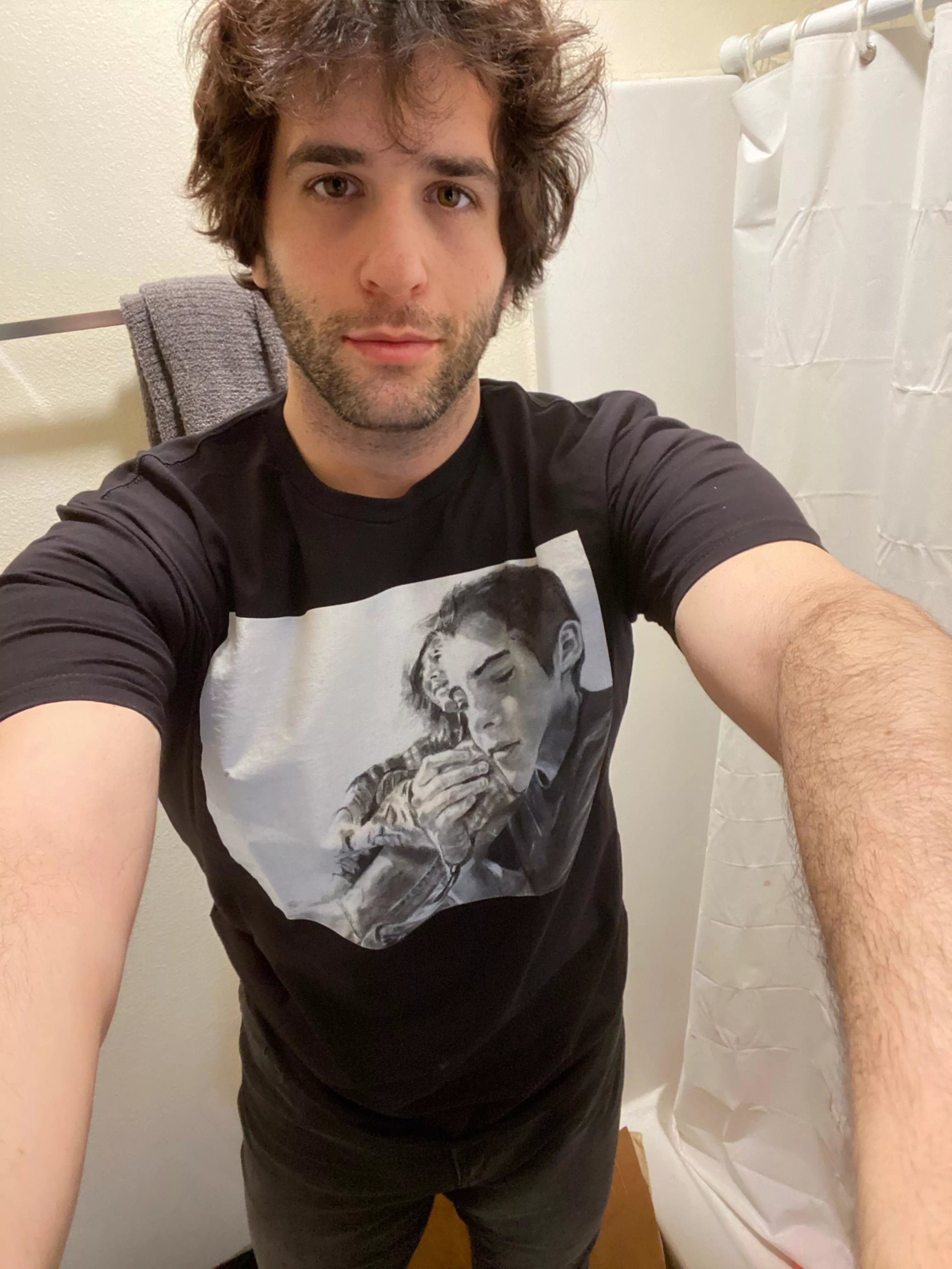 How narcissistic is it to make a T-shirt of a drawing you did back in high school? How narcissistic is it to make a T-shirt of a drawing you did back in high school?