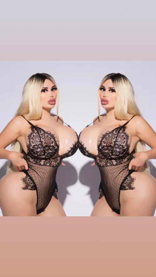 How shiny my boobs are? Follow up for more. 🥰