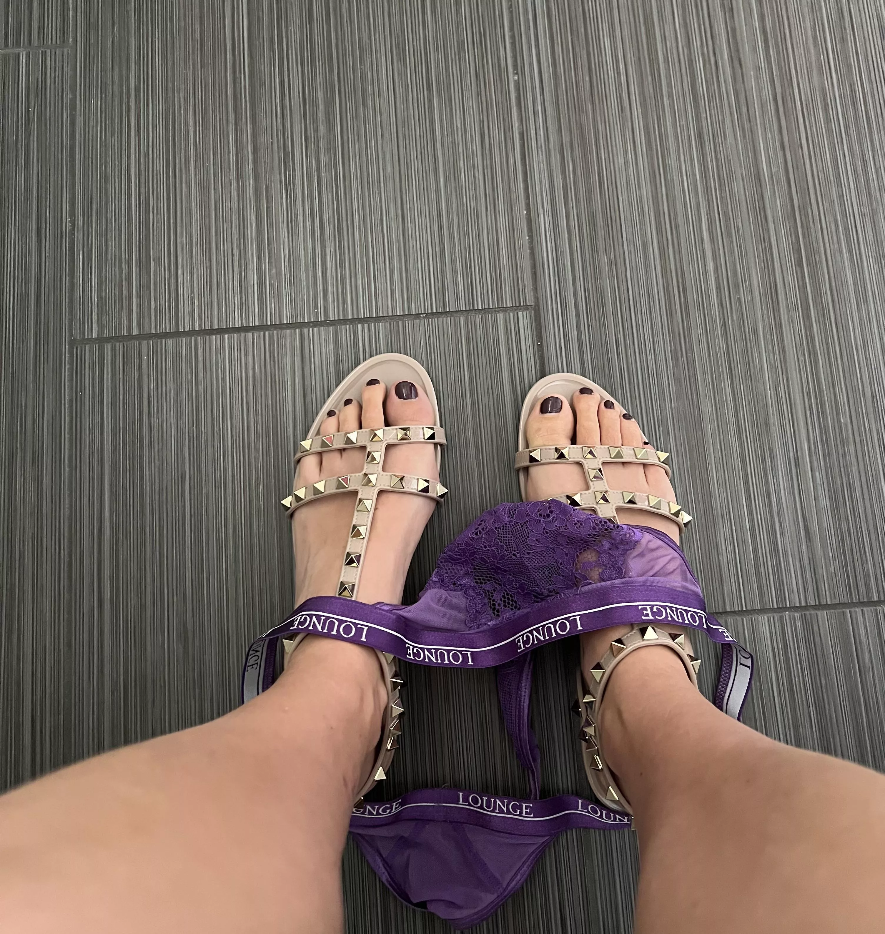 How would you like seeing this under the bathroom stall door?