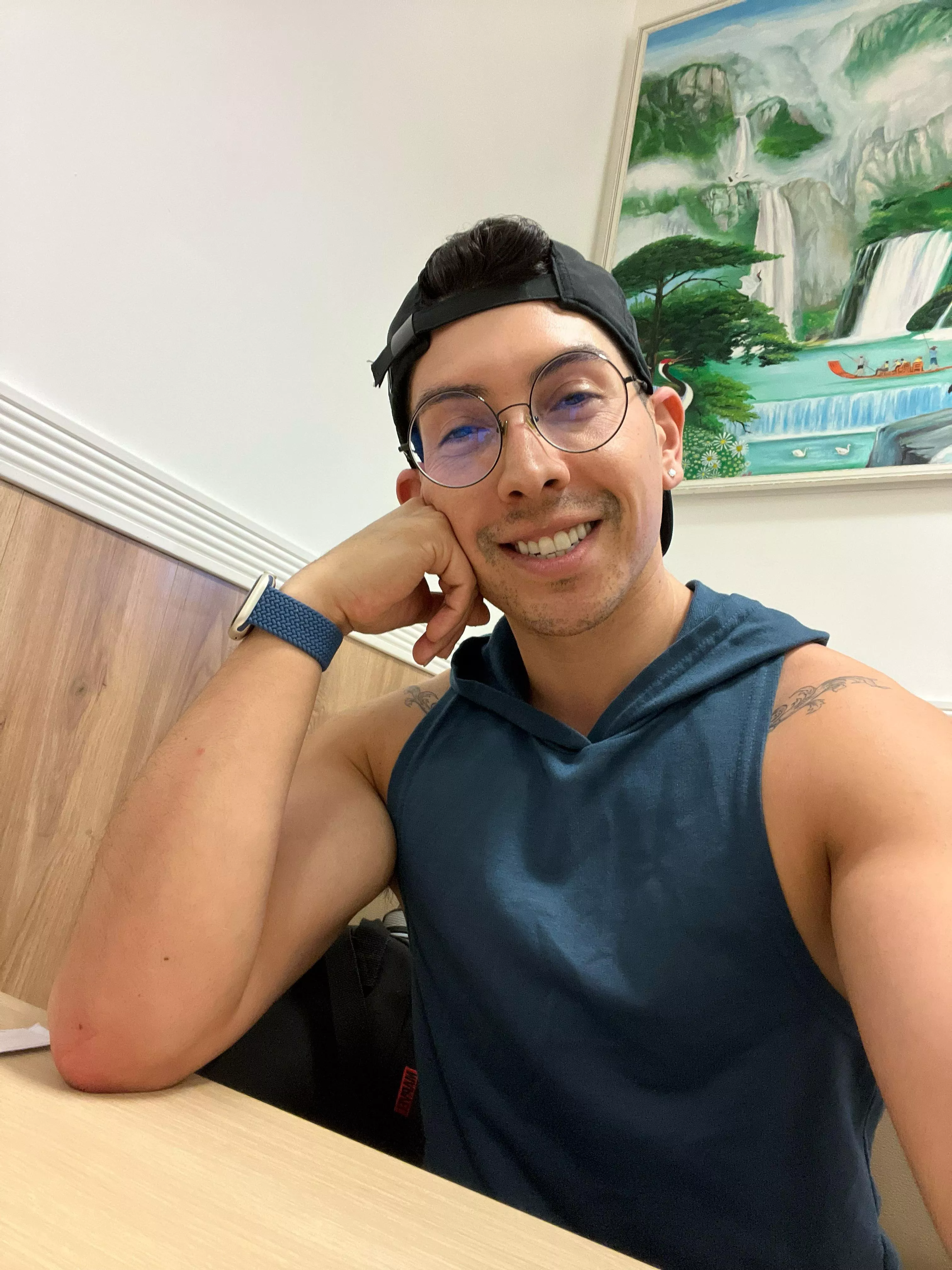 Hungry boy waiting for hot pot! Hungry boy waiting for hot pot!