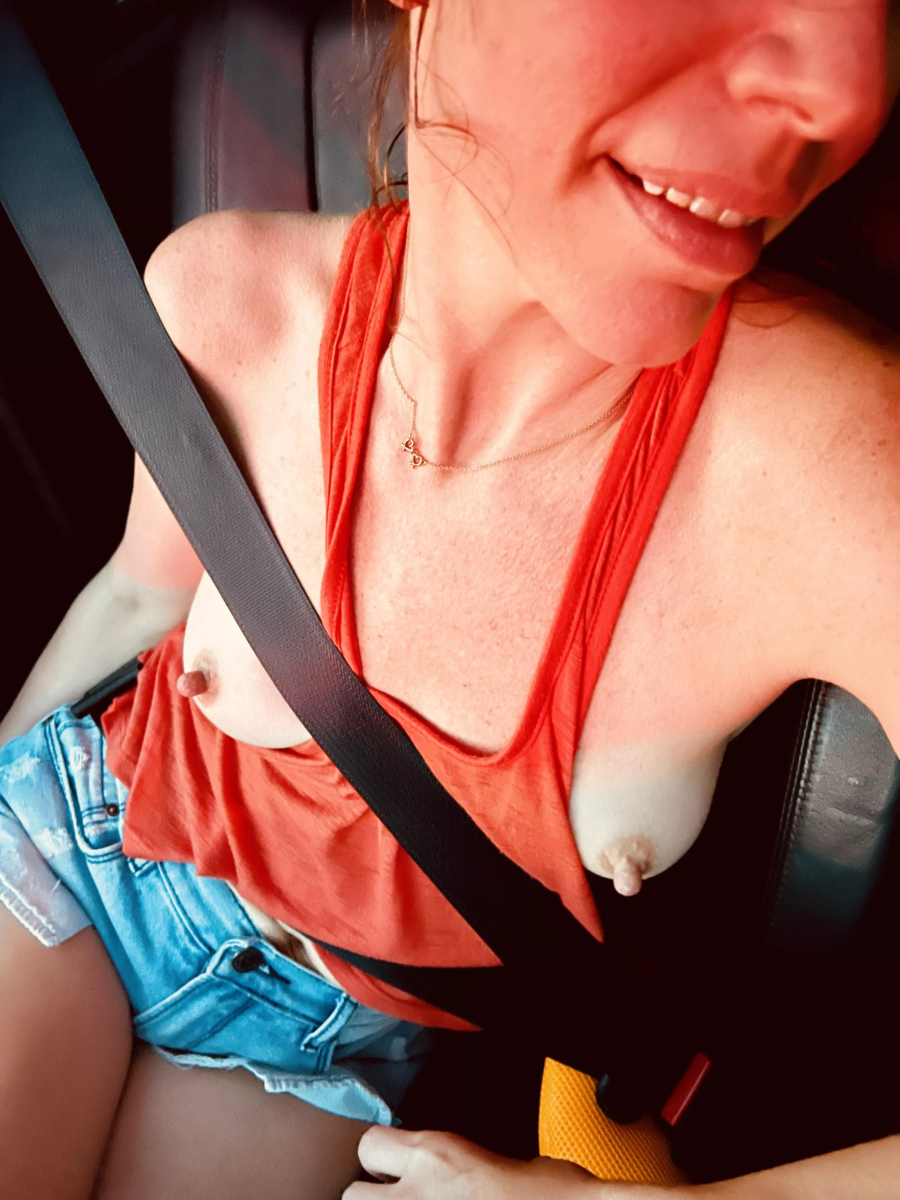 I always stay braless so you can play with them whenever and wherever you want. I always stay braless so you can play with them whenever and wherever you want.