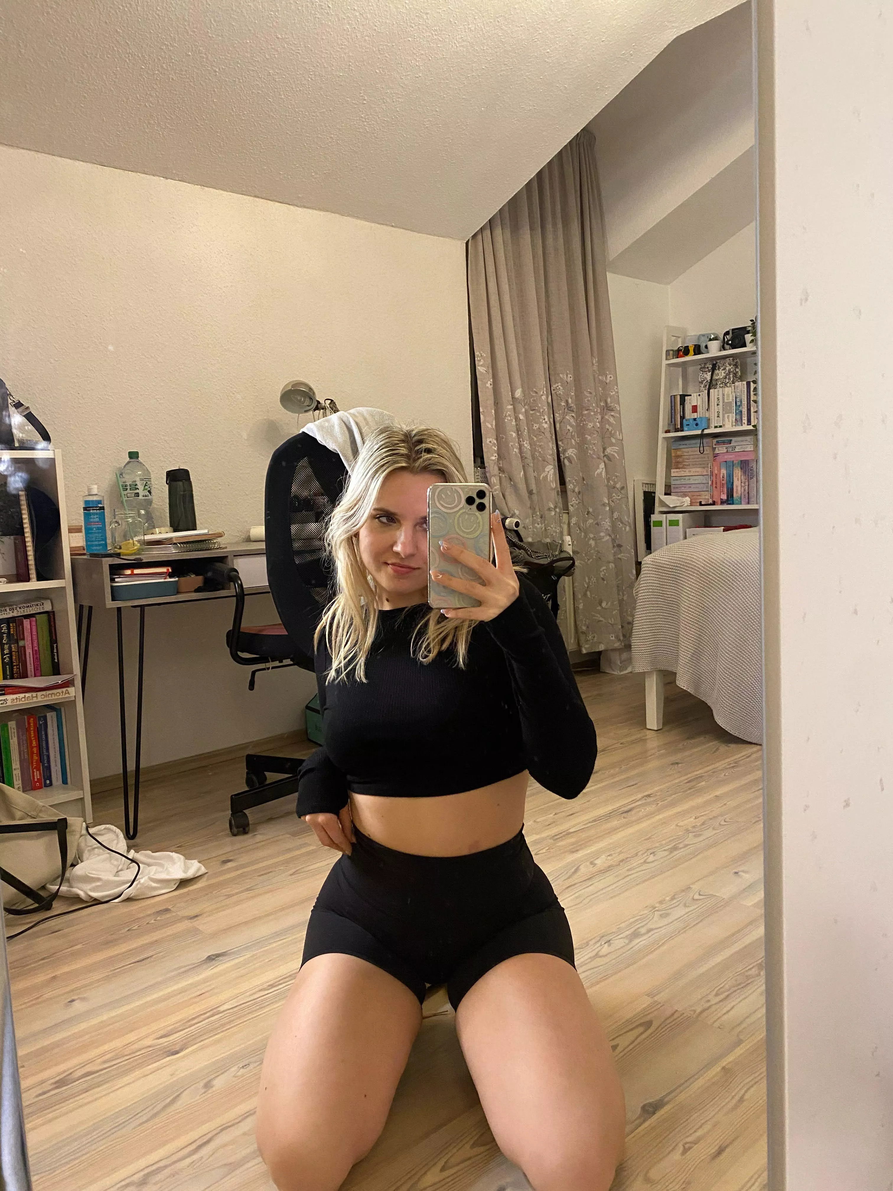 I am athletic. Want me to prove it? I can spread my legs far apart