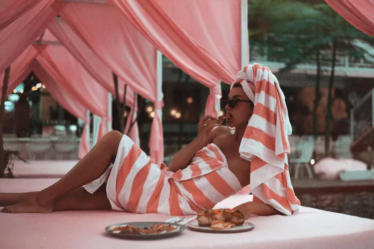 I can’t think of anything better than eating pizza after swimming🤪 #princesstreatment