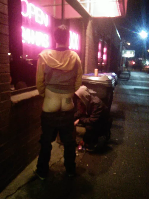 I could get away with pulling down my pants in front of my work on a busy street when I was a porn store clerk