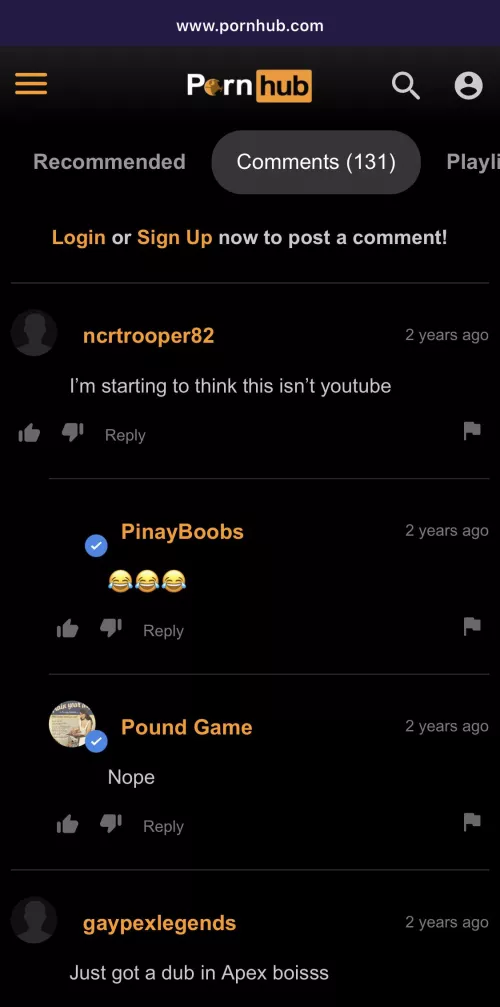 I don’t think this is YouTube 🤣