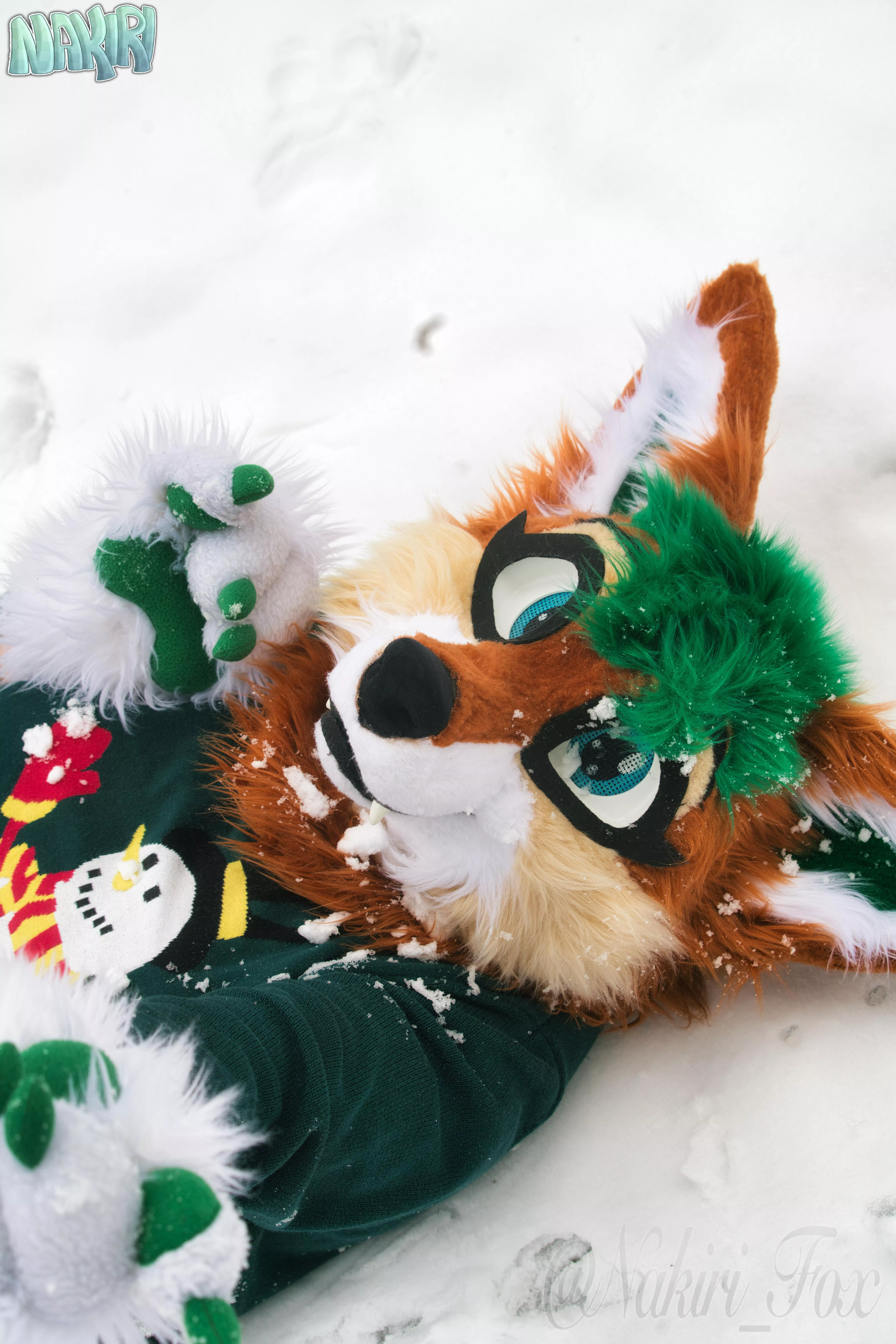 I found a little patch with snow! Had to throw myself in immediately - and no i'm not an arctic fox 😝