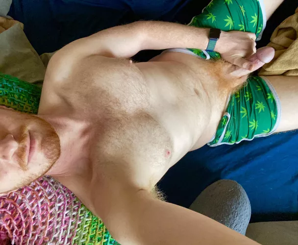 I found my favorite shorts! They were lost for months. I like how they contrast my bush.