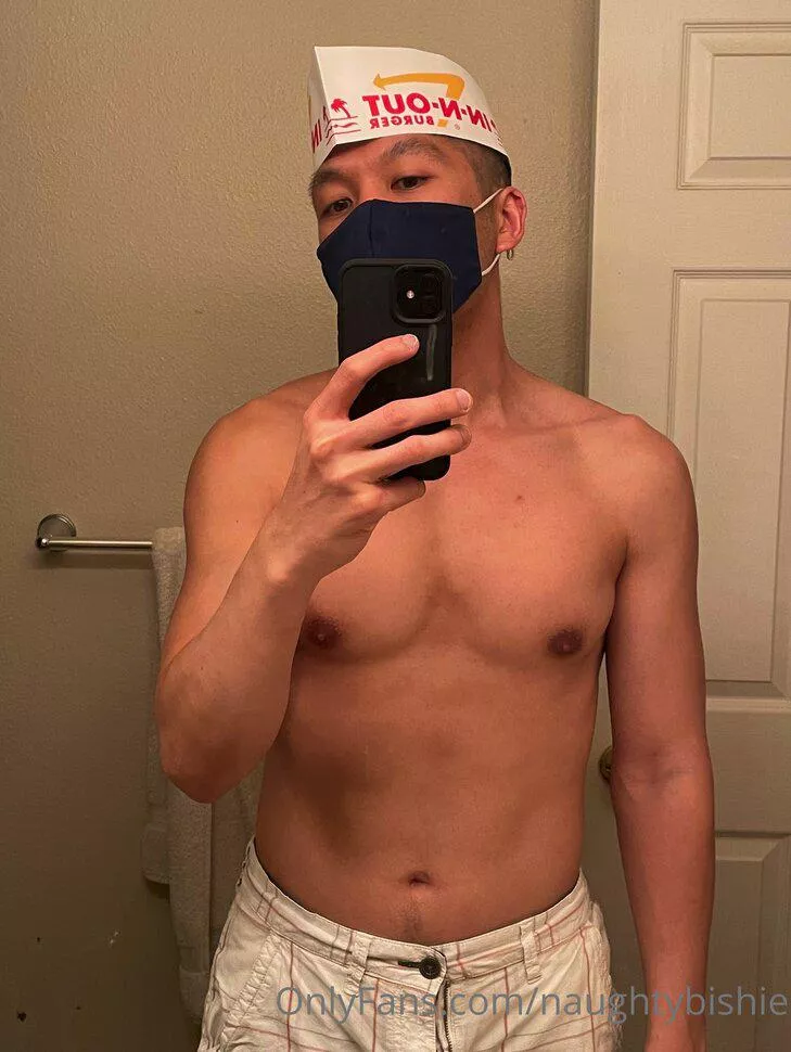 I got a job at a fast food place. How do I look?