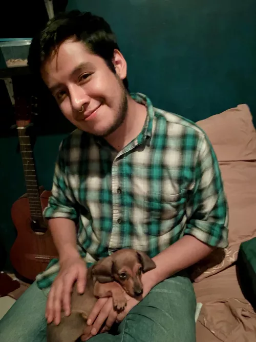 I got a tiny puppy, meet Themis š„°