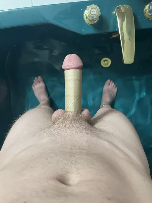 I had my man try the TP roll challenge.. Is this a pass or a fail?