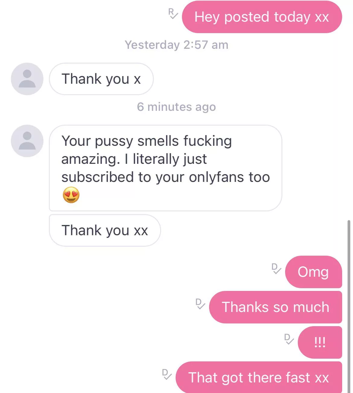 I have the best customers 😏 if you wanna try me for yourself add me on kik - kfw699 to order your pair of panties or view my amazing videos for just £3 on onlyfans ! - katyalex93. View my pinned for more of what I sell ❤️ I have the best customers 😏 if you wanna try me for yourself add me on kik - kfw699 to order your pair of panties or view my amazing videos for just £3 on onlyfans ! - katyalex93. View my pinned for more of what I sell ❤️