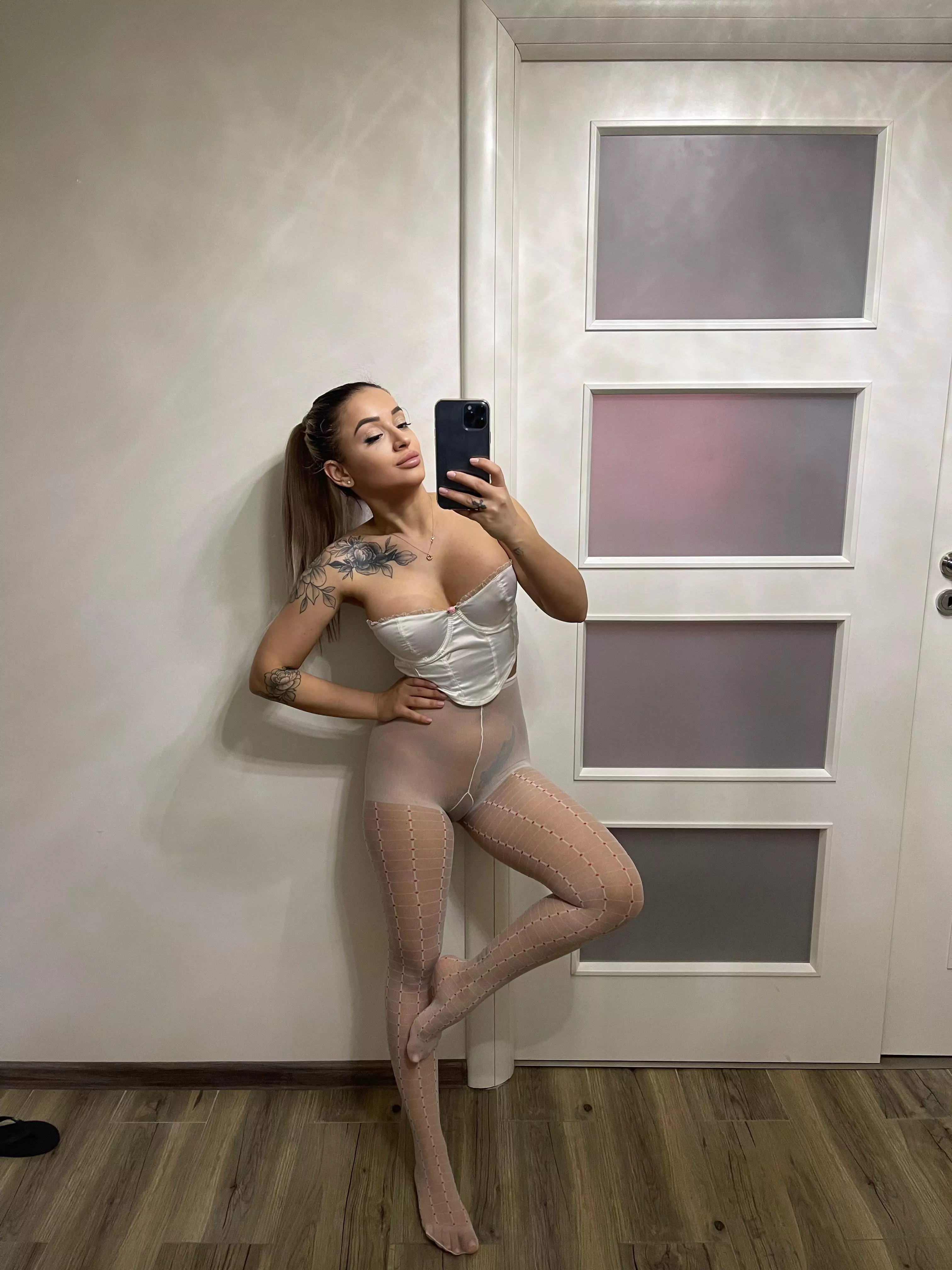 I hope you like white tights