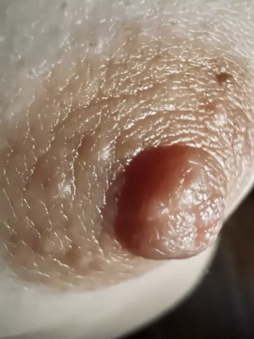 I just discovered the new iPhone does MACRO!!! Here is my macro nipple.