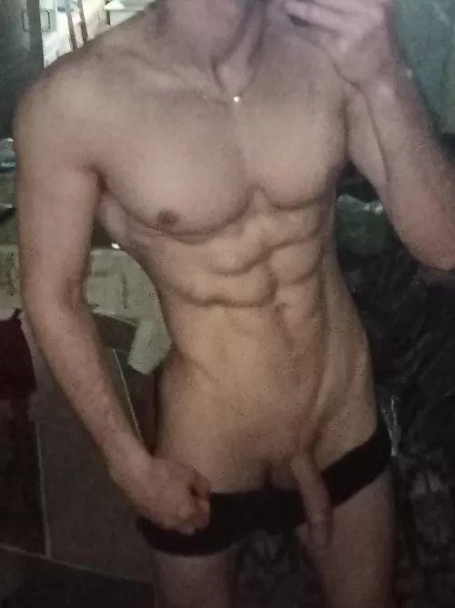 I just woke up after a hard workout (m)