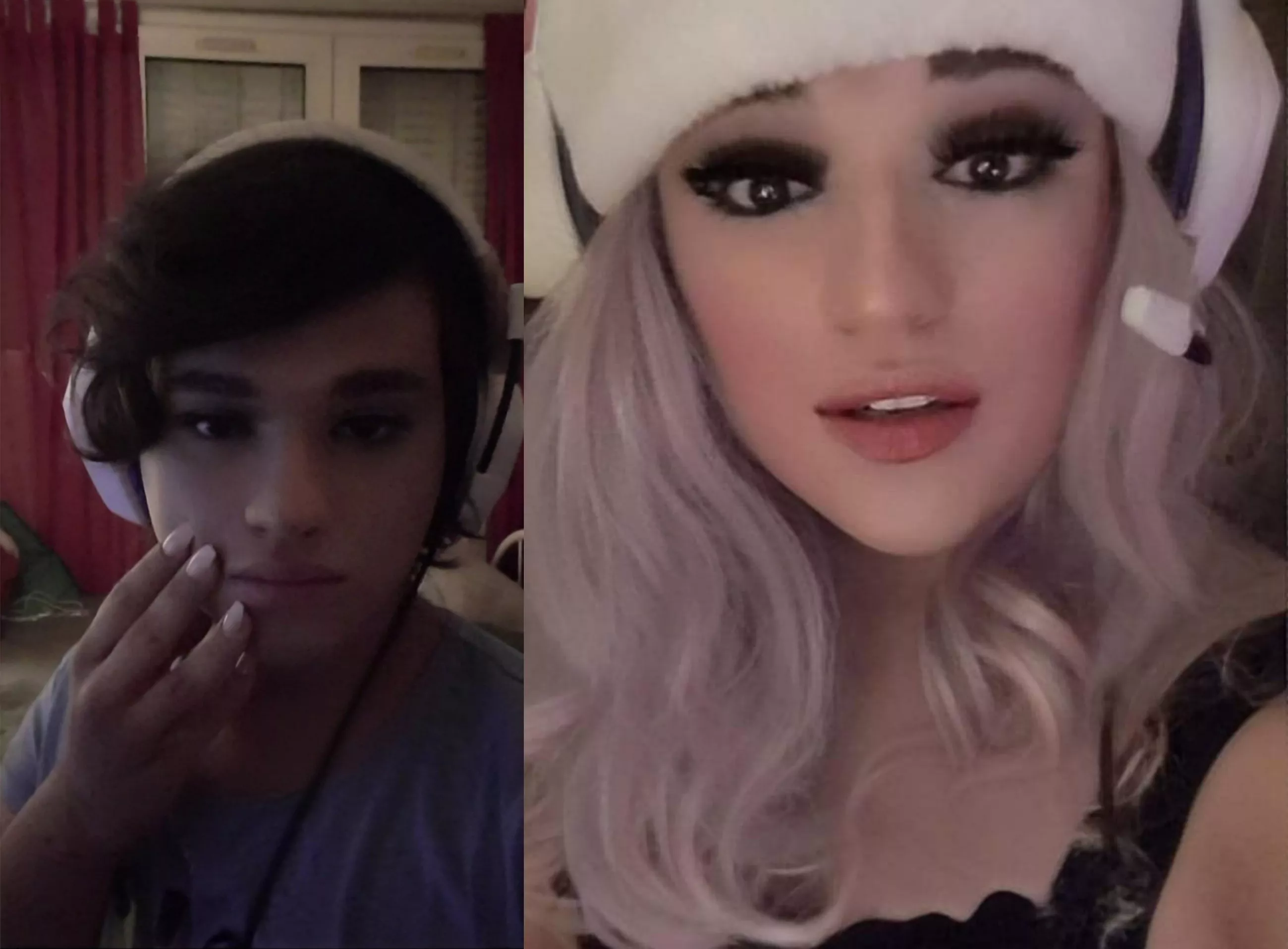 I look a different person without a wig 😭