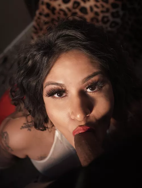 I Look into your eyes while I suck you dry.😉