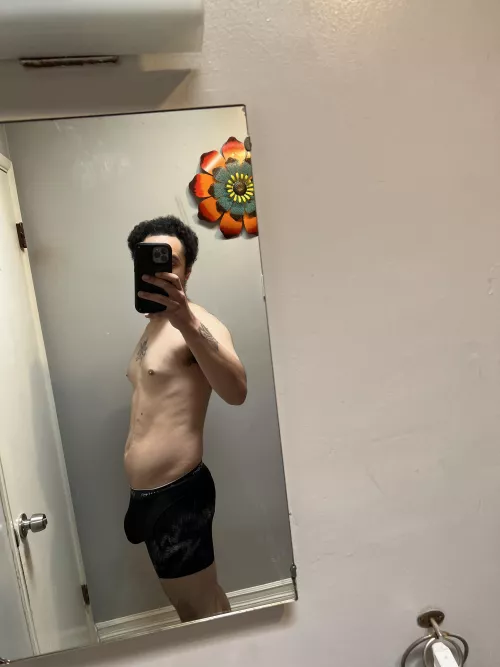 I love how my bulge hints there’s more to come .. ;)