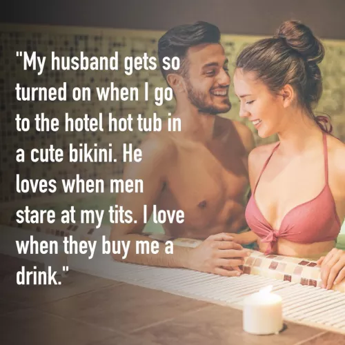 I love it when my wife is the center of attention.