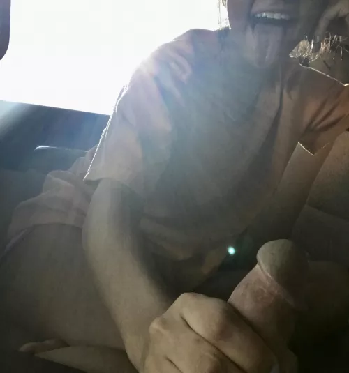 I love playing with a cock that’s not my hubbys! My hull started leaking precum as soon as I put my hand on it!