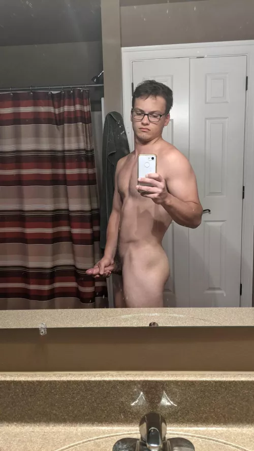 I love the feeling of my cut cock in my hand. (22)