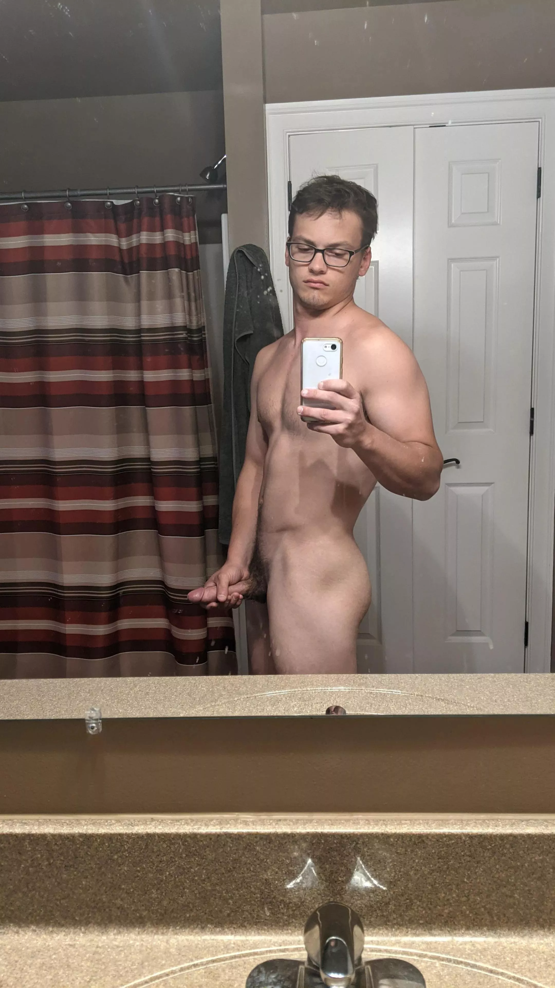 I love the feeling of my cut cock in my hand. (22)