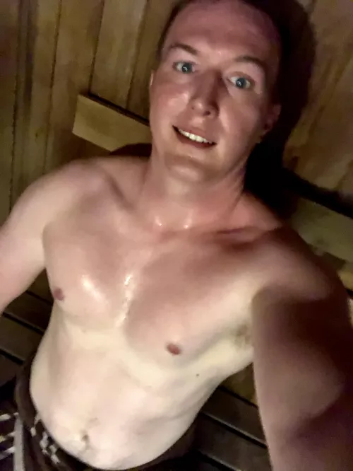 I love the sauna!