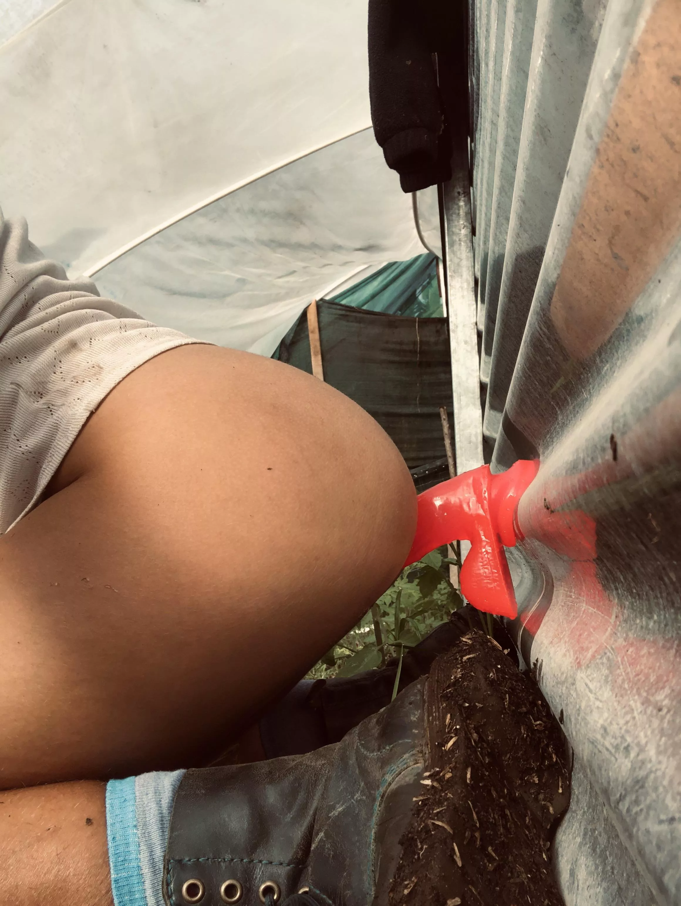 I love to work in the greenhouse 💦🥦