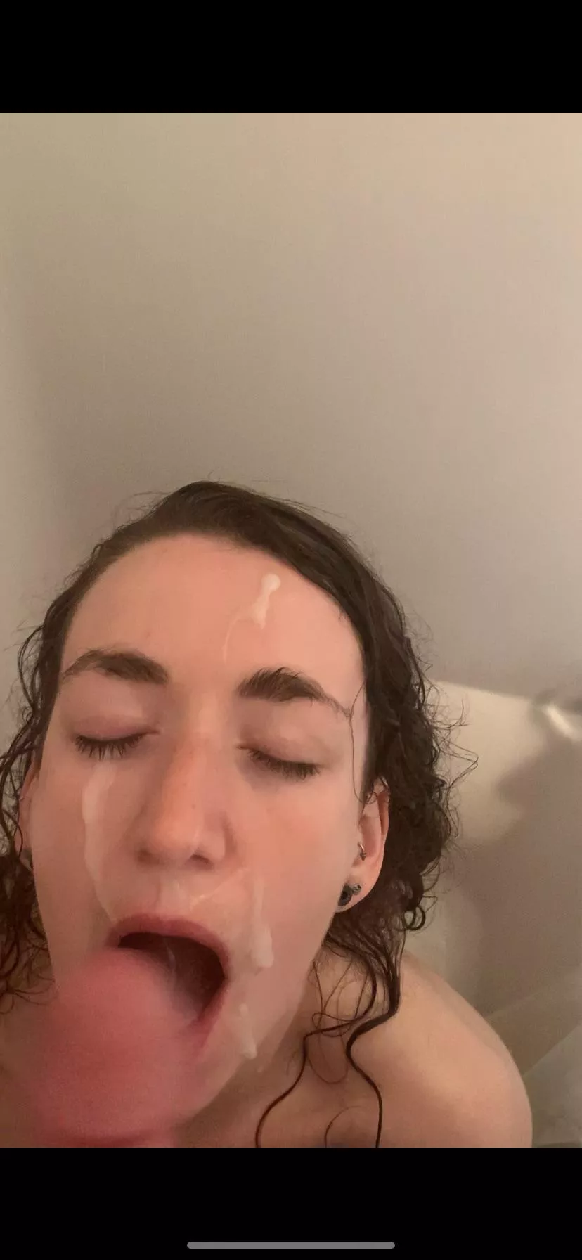 I love when he leaves his mess on me