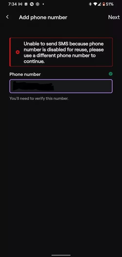 I need help. Cant add phone number to my account and cant log into anywhere else besides my phone. Needs to be verified.