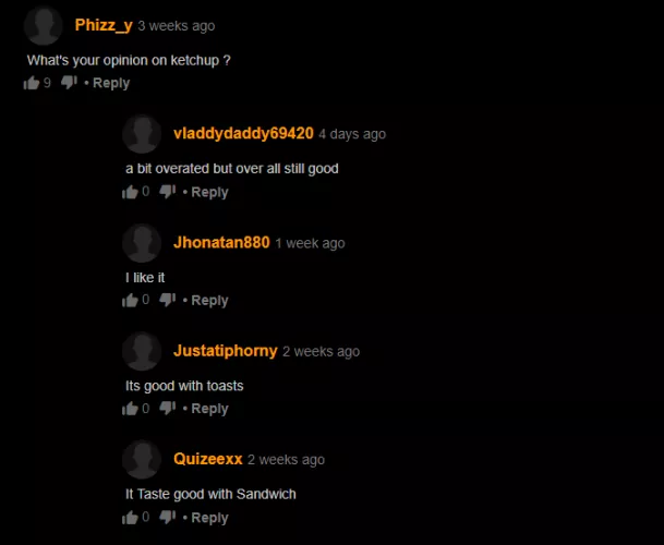 i personally like bbq sauce